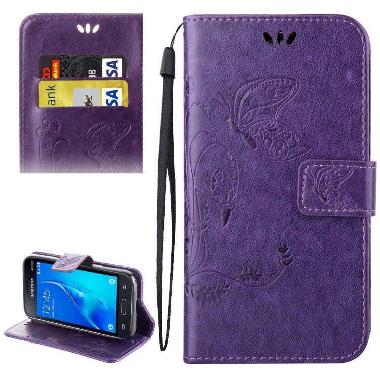 For Galaxy J1 Mini / J105 Crazy Horse Texture Printing Horizontal Flip Leather Case with Holder & Card Slots & Wallet & Lanyard