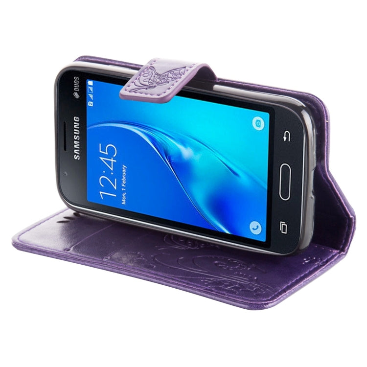 For Galaxy J1 Mini / J105 Crazy Horse Texture Printing Horizontal Flip Leather Case with Holder & Card Slots & Wallet & Lanyard