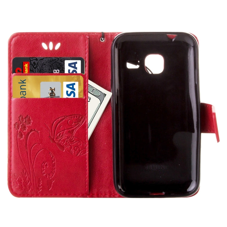 For Galaxy J1 Mini / J105 Crazy Horse Texture Printing Horizontal Flip Leather Case with Holder & Card Slots & Wallet & Lanyard