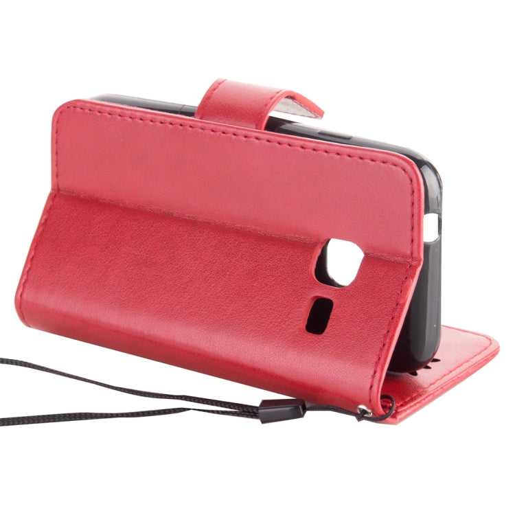 For Galaxy J1 Mini / J105 Crazy Horse Texture Printing Horizontal Flip Leather Case with Holder & Card Slots & Wallet & Lanyard