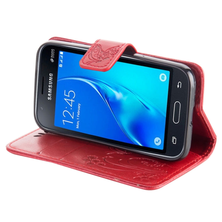For Galaxy J1 Mini / J105 Crazy Horse Texture Printing Horizontal Flip Leather Case with Holder & Card Slots & Wallet & Lanyard