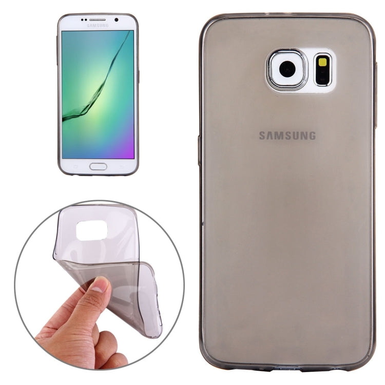 For Galaxy S6 / G920 0.75mm Ultra-thin Transparent TPU Protective Case(Grey)