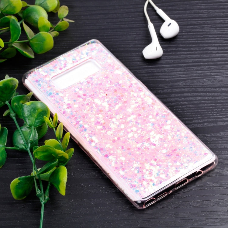 For Galaxy Note 8 Colorful Glitter Powder Style Protective Soft Cover