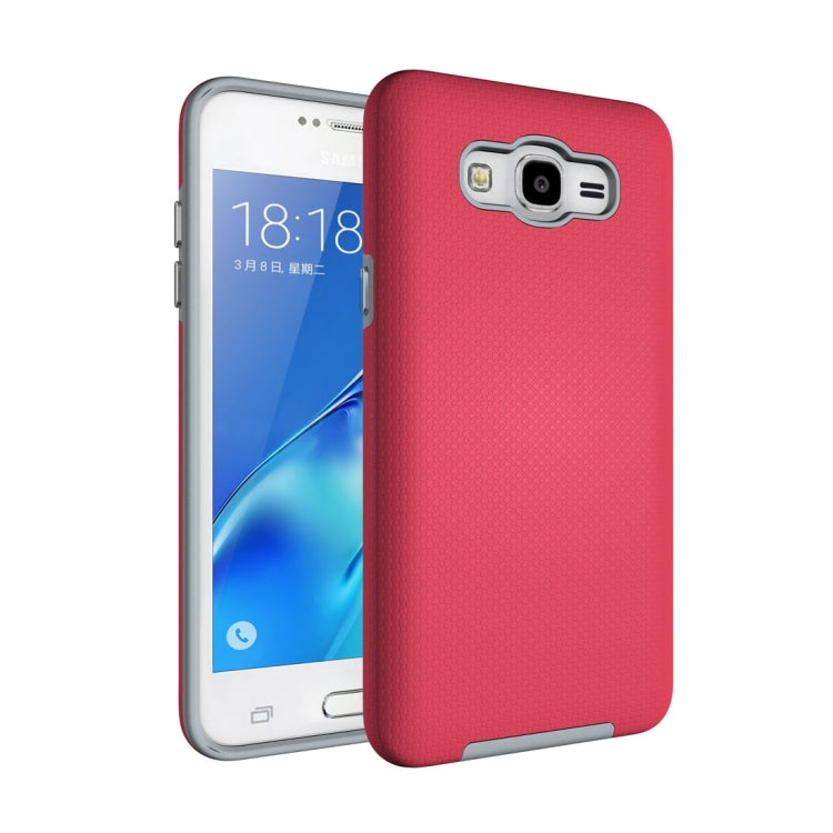 For Galaxy J7 (2016) Ball Texture Anti-slip PC + TPU Protective Back Cover Case