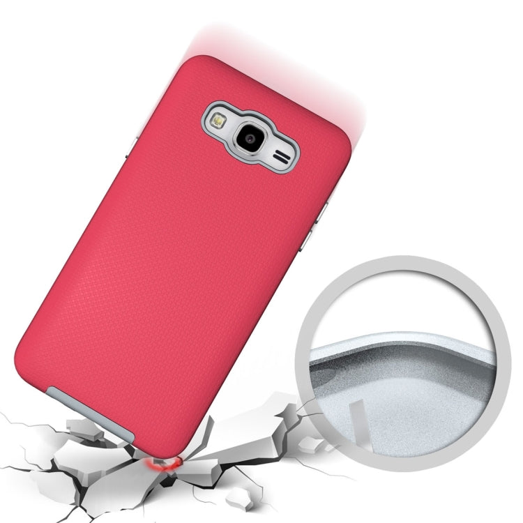 For Galaxy J7 (2016) Ball Texture Anti-slip PC + TPU Protective Back Cover Case