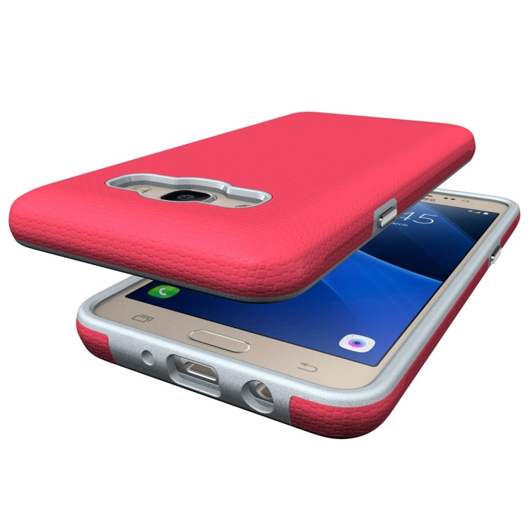 For Galaxy J5 (2016) Ball Texture Anti-slip PC + TPU Protective Back Cover Case