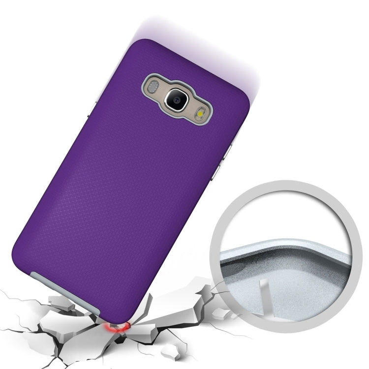 For Galaxy J5 (2016) Ball Texture Anti-slip PC + TPU Protective Back Cover Case