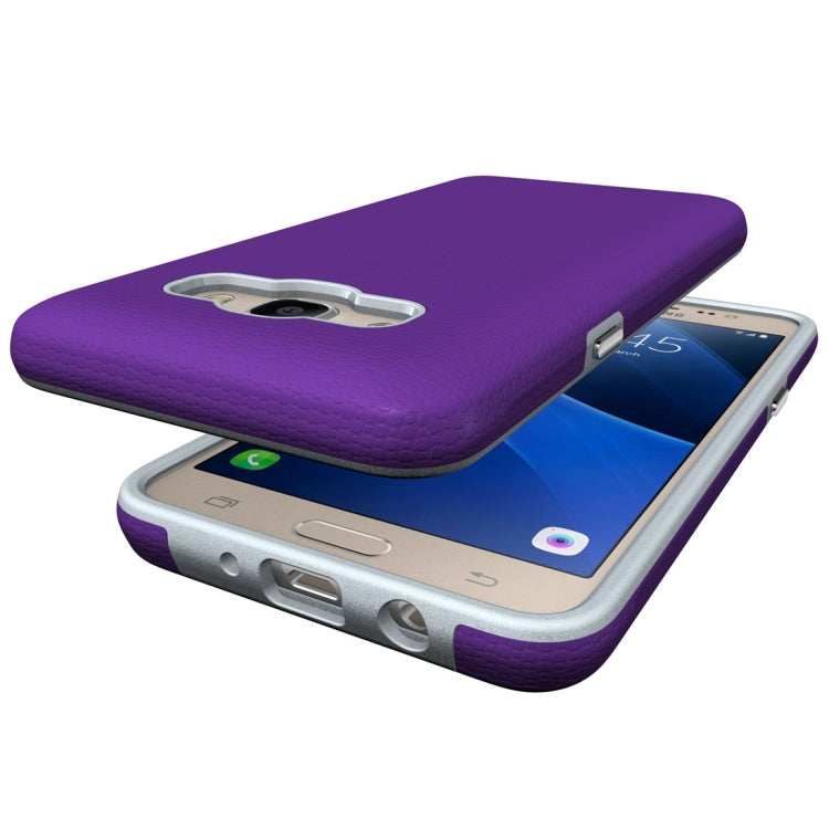 For Galaxy J5 (2016) Ball Texture Anti-slip PC + TPU Protective Back Cover Case