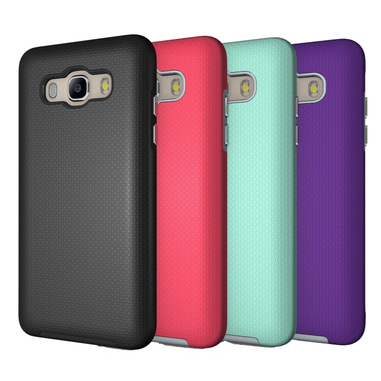 For Galaxy J5 (2016) Ball Texture Anti-slip PC + TPU Protective Back Cover Case