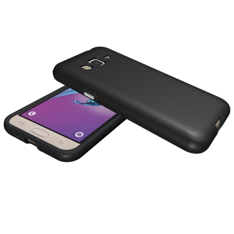 For Galaxy J3 (2016) Ball Texture Anti-slip PC + TPU Protective Back Cover Case
