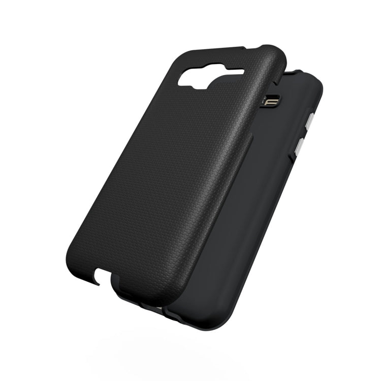 For Galaxy J3 (2016) Ball Texture Anti-slip PC + TPU Protective Back Cover Case