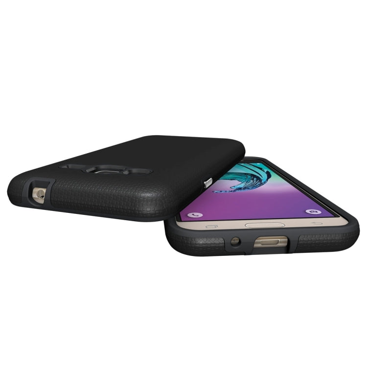 For Galaxy J3 (2016) Ball Texture Anti-slip PC + TPU Protective Back Cover Case