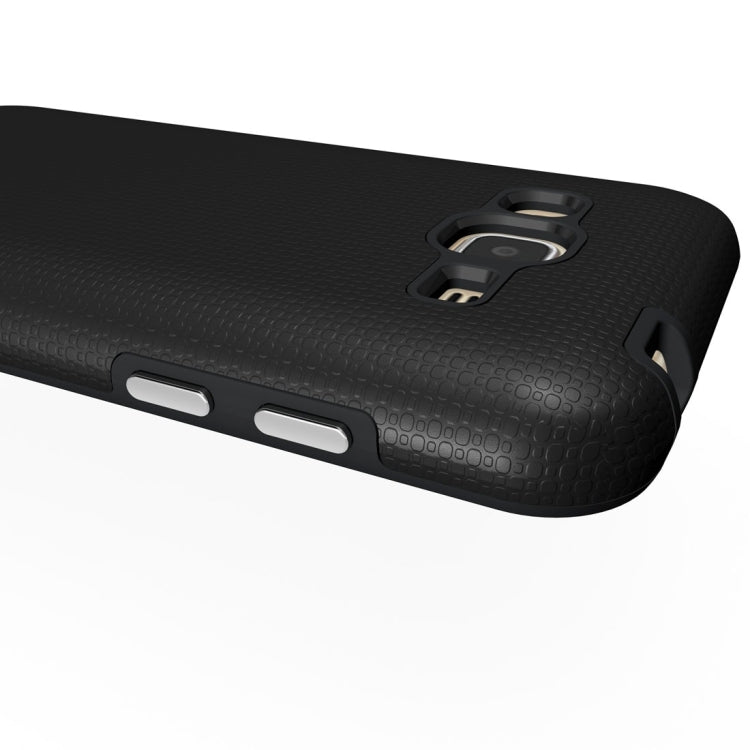 For Galaxy J3 (2016) Ball Texture Anti-slip PC + TPU Protective Back Cover Case