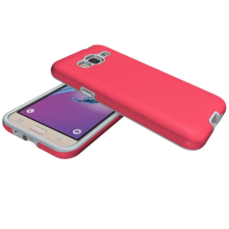 For Galaxy J3 (2016) Ball Texture Anti-slip PC + TPU Protective Back Cover Case