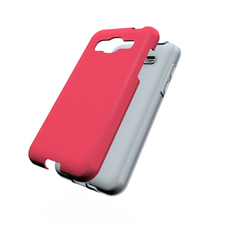 For Galaxy J3 (2016) Ball Texture Anti-slip PC + TPU Protective Back Cover Case
