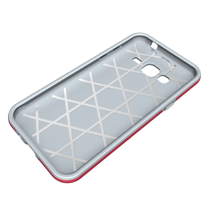 For Galaxy J3 (2016) Ball Texture Anti-slip PC + TPU Protective Back Cover Case