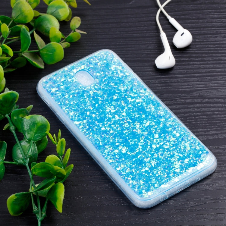 For Galaxy J7 (2017) / J730 ( EU  Version) Colorful Glitter Powder Style Protective Soft Cover