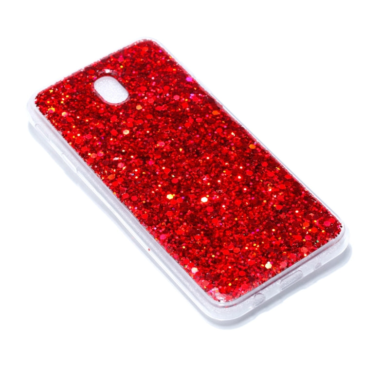 For Galaxy J7 (2017) / J730 ( EU  Version) Colorful Glitter Powder Style Protective Soft Cover