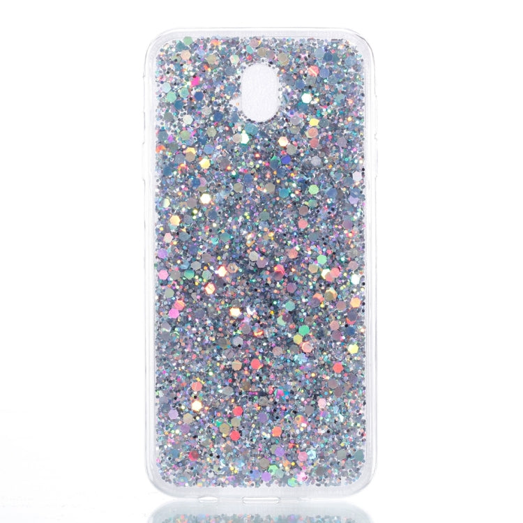 For Galaxy J7 (2017) / J730 ( EU  Version) Colorful Glitter Powder Style Protective Soft Cover