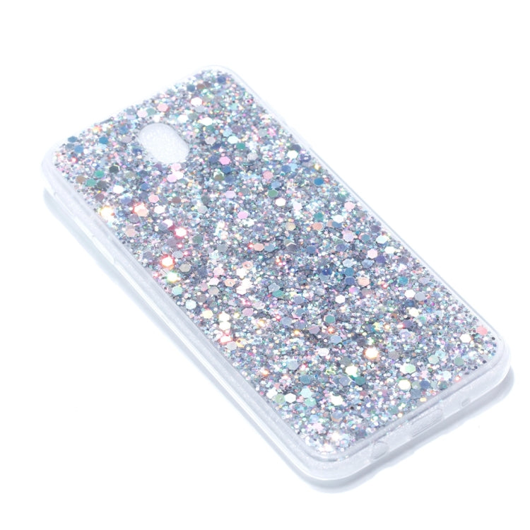 For Galaxy J7 (2017) / J730 ( EU  Version) Colorful Glitter Powder Style Protective Soft Cover