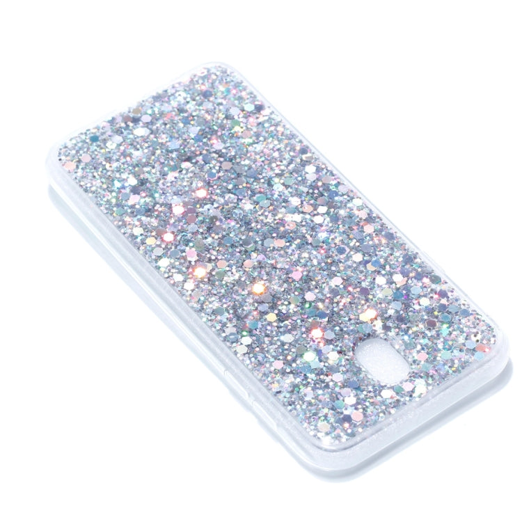 For Galaxy J7 (2017) / J730 ( EU  Version) Colorful Glitter Powder Style Protective Soft Cover