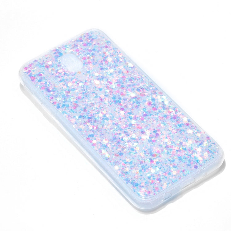 For Galaxy J7 (2017) / J730 ( EU  Version) Colorful Glitter Powder Style Protective Soft Cover