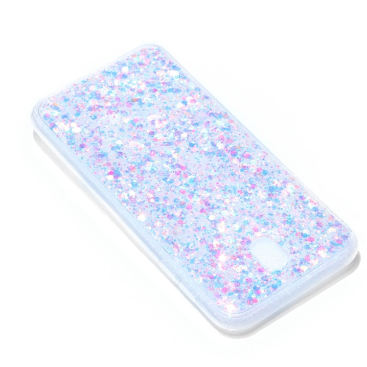 For Galaxy J7 (2017) / J730 ( EU  Version) Colorful Glitter Powder Style Protective Soft Cover