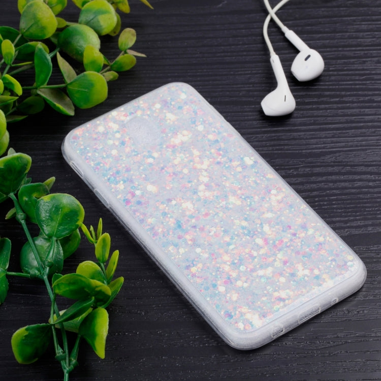 For Galaxy J7 (2017) / J730 ( EU  Version) Colorful Glitter Powder Style Protective Soft Cover