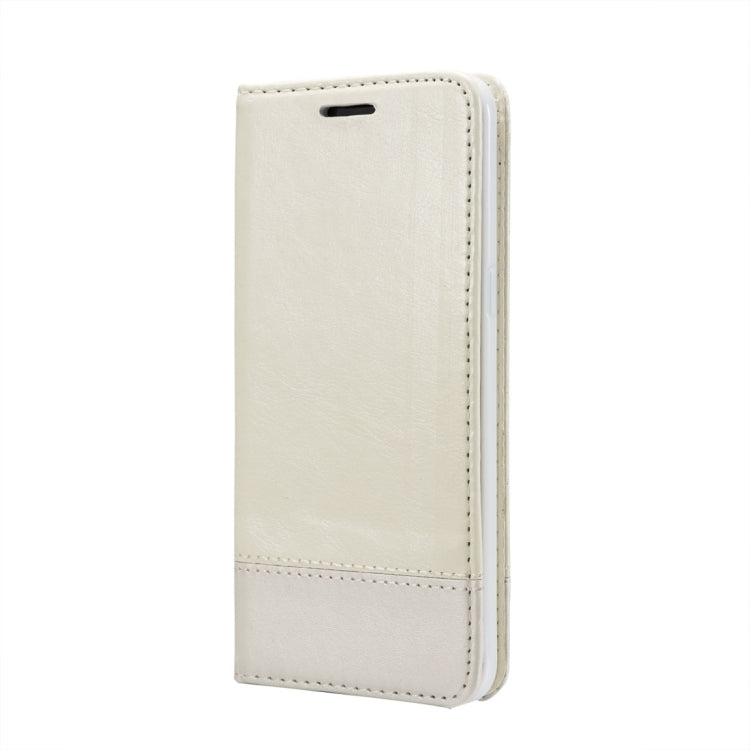 For Galaxy S8 Double-sided Absorption Splicing Horizontal Flip Leather Case with Holder & Card Slots & Lanyard