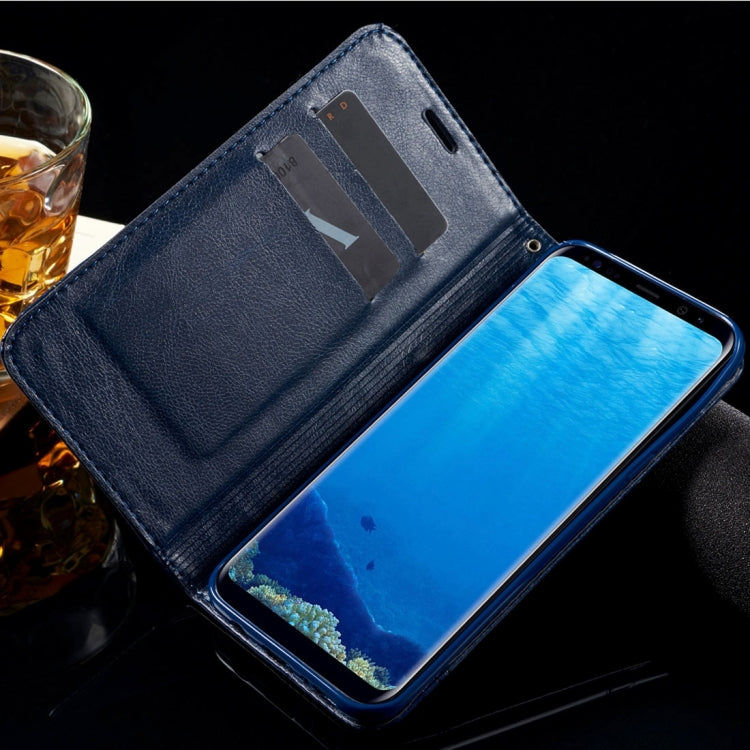 For Galaxy S8 + / G9550 Double-sided Absorption Splicing Horizontal Flip Leather Case with Holder & Card Slots & Lanyard