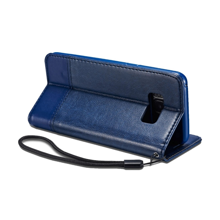 For Galaxy S8 + / G9550 Double-sided Absorption Splicing Horizontal Flip Leather Case with Holder & Card Slots & Lanyard