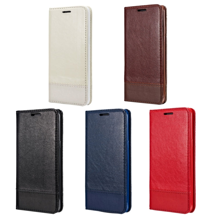 For Galaxy S8 + / G9550 Double-sided Absorption Splicing Horizontal Flip Leather Case with Holder & Card Slots & Lanyard