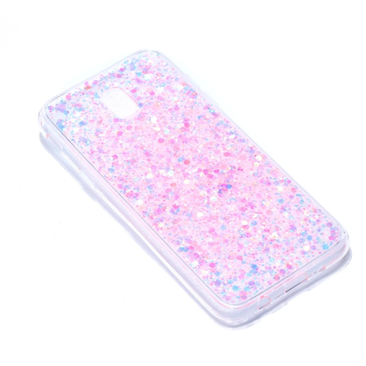 For Galaxy J5 (2017) / J530 ( EU  Version) Colorful Glitter Powder Style Protective Soft Cover