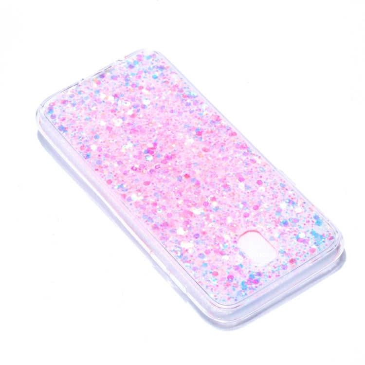For Galaxy J5 (2017) / J530 ( EU  Version) Colorful Glitter Powder Style Protective Soft Cover