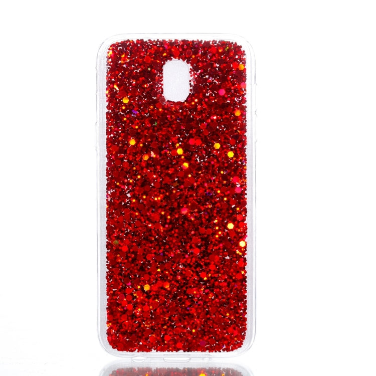 For Galaxy J5 (2017) / J530 ( EU  Version) Colorful Glitter Powder Style Protective Soft Cover