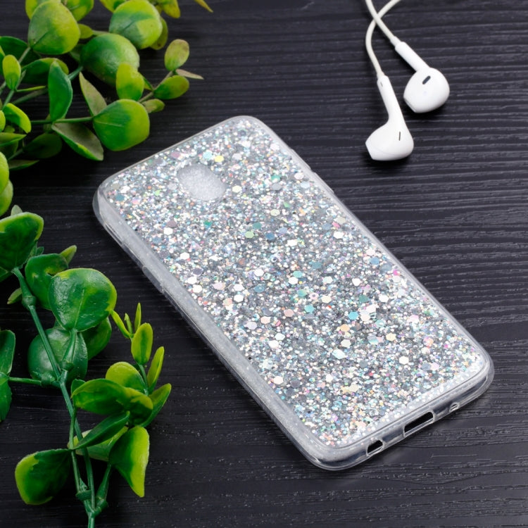 For Galaxy J5 (2017) / J530 ( EU  Version) Colorful Glitter Powder Style Protective Soft Cover