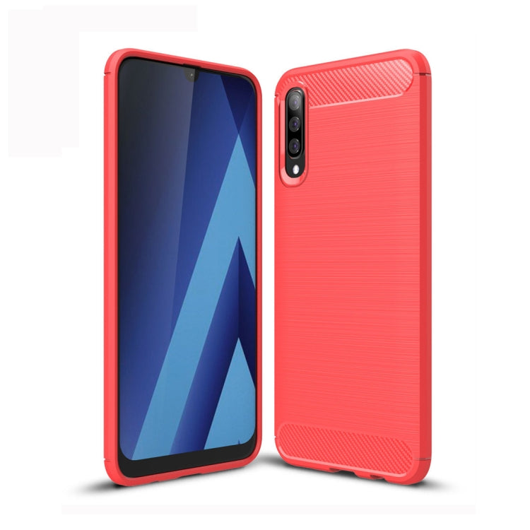 Brushed Texture Carbon Fiber TPU Case for Galaxy A70