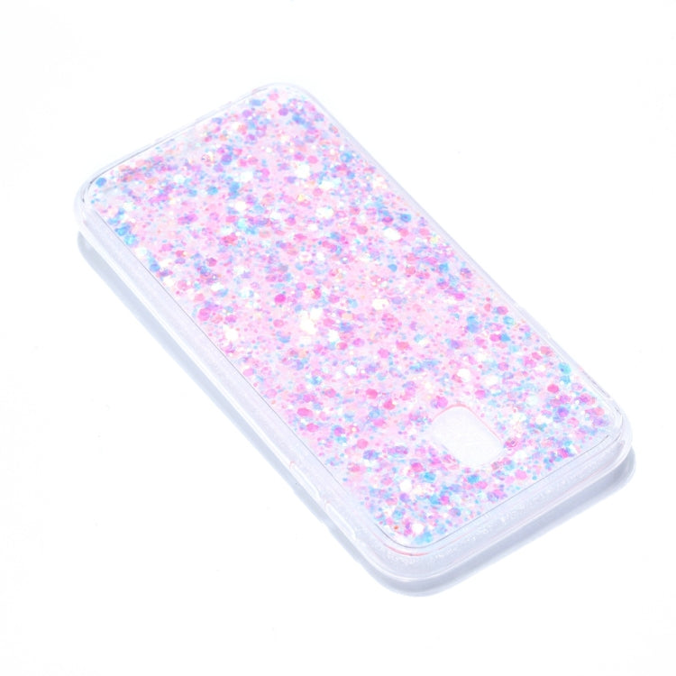 For Galaxy J3 (2017) / J330 ( EU  Version) Colorful Glitter Powder Style Protective Soft Cover
