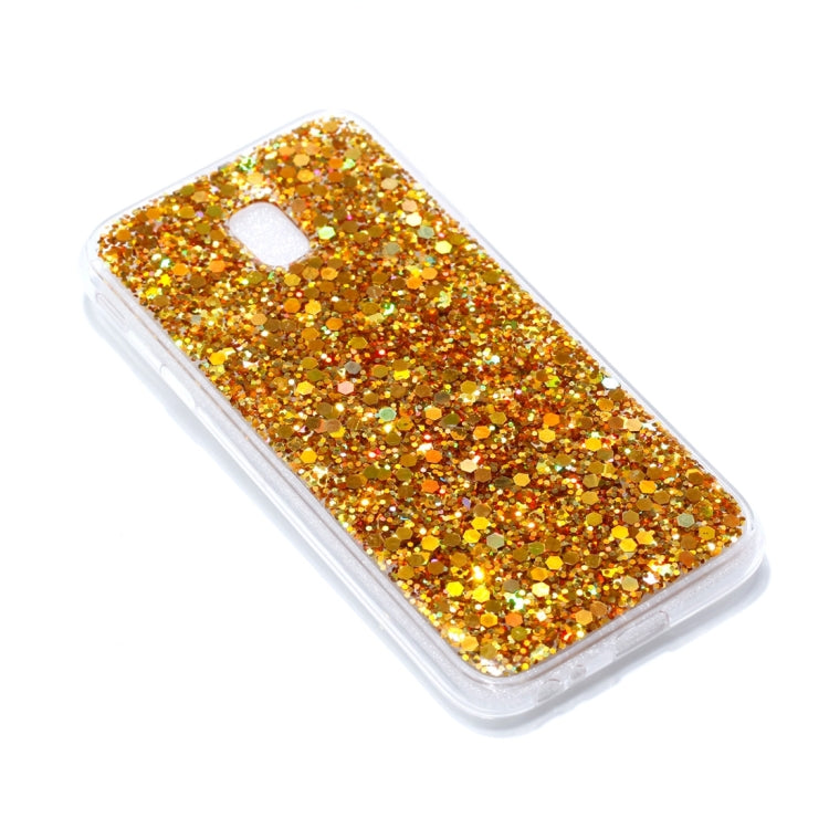 For Galaxy J3 (2017) / J330 ( EU  Version) Colorful Glitter Powder Style Protective Soft Cover