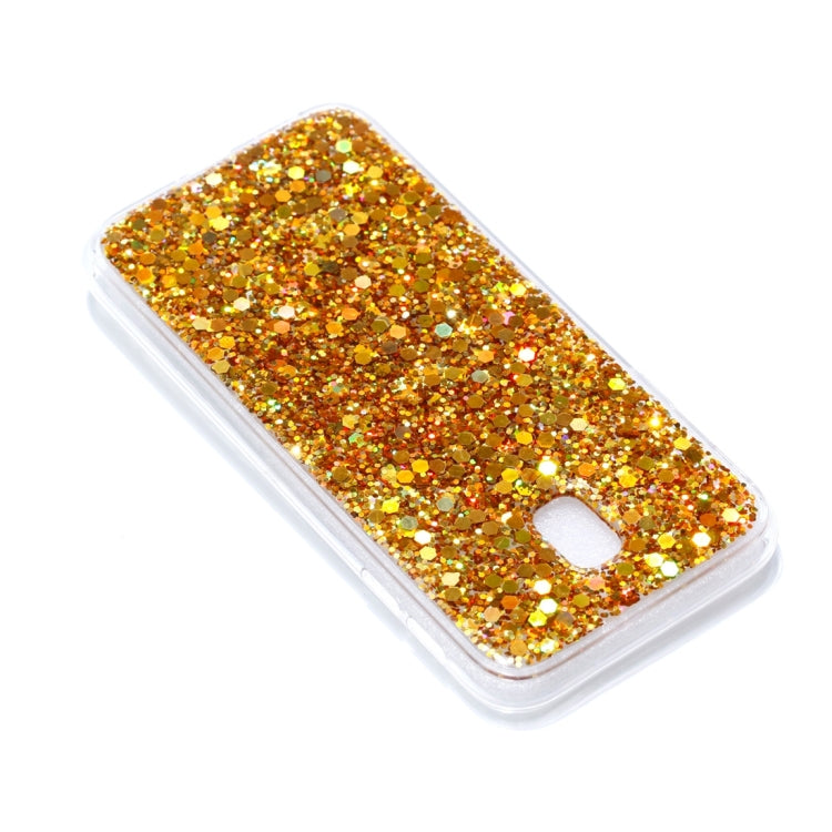 For Galaxy J3 (2017) / J330 ( EU  Version) Colorful Glitter Powder Style Protective Soft Cover