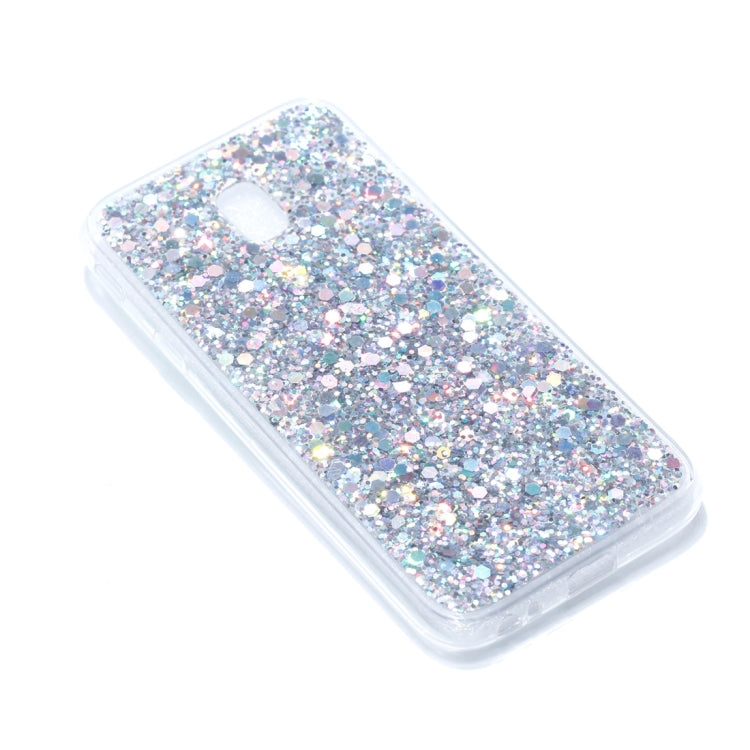 For Galaxy J3 (2017) / J330 ( EU  Version) Colorful Glitter Powder Style Protective Soft Cover