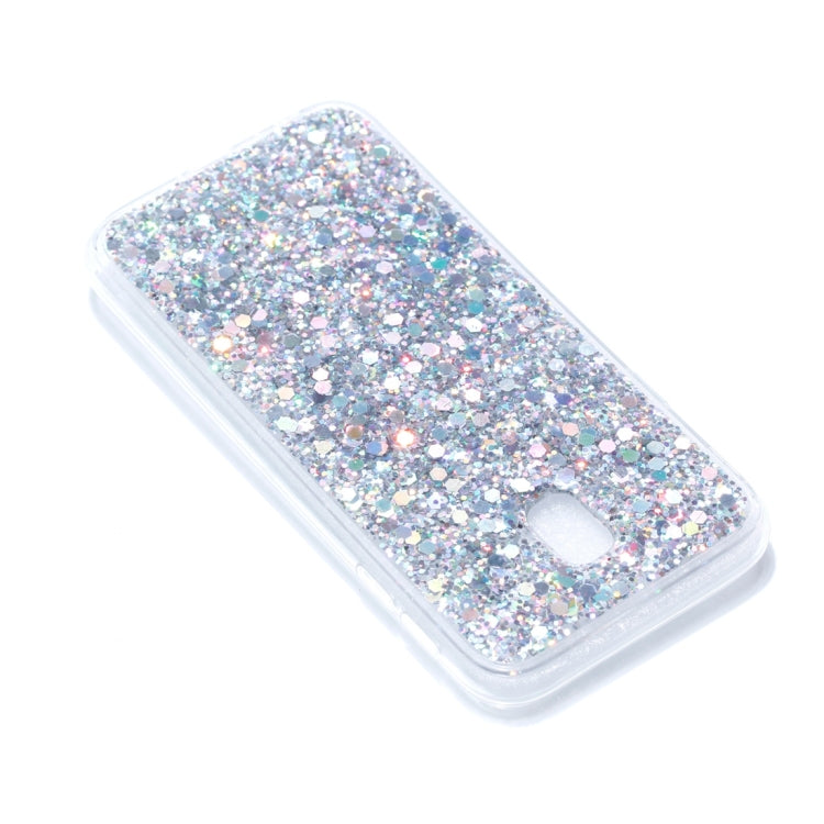 For Galaxy J3 (2017) / J330 ( EU  Version) Colorful Glitter Powder Style Protective Soft Cover