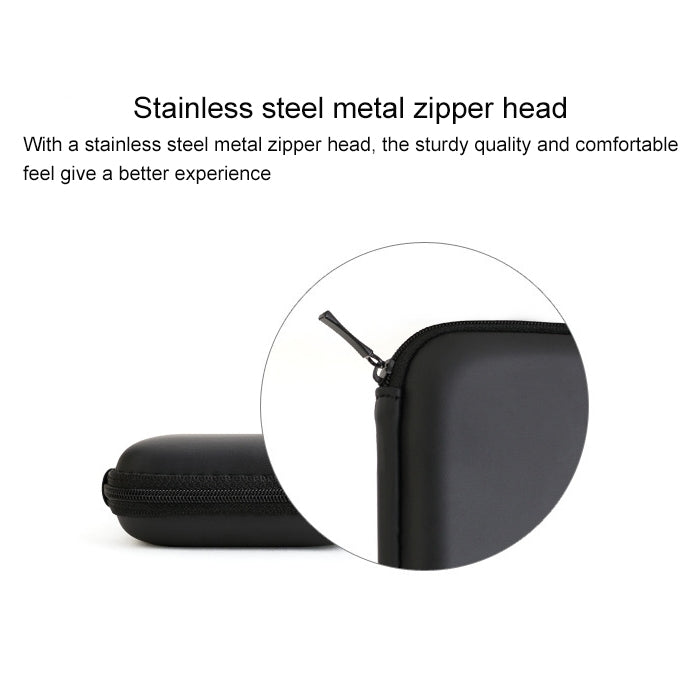 3 in 1 2.5 inch HDD Enclosure Storage Bag + Hard Disk Silicone Case + Micro B USB 3.0 Mobile Hard Disk Data Cable Kit(Black)