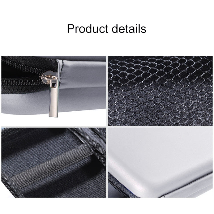 2.5 inch Hard Disk Storage Bag Earphone bag Multi-function Storage Bag, Bag Size: 2.5 inch (Silver)
