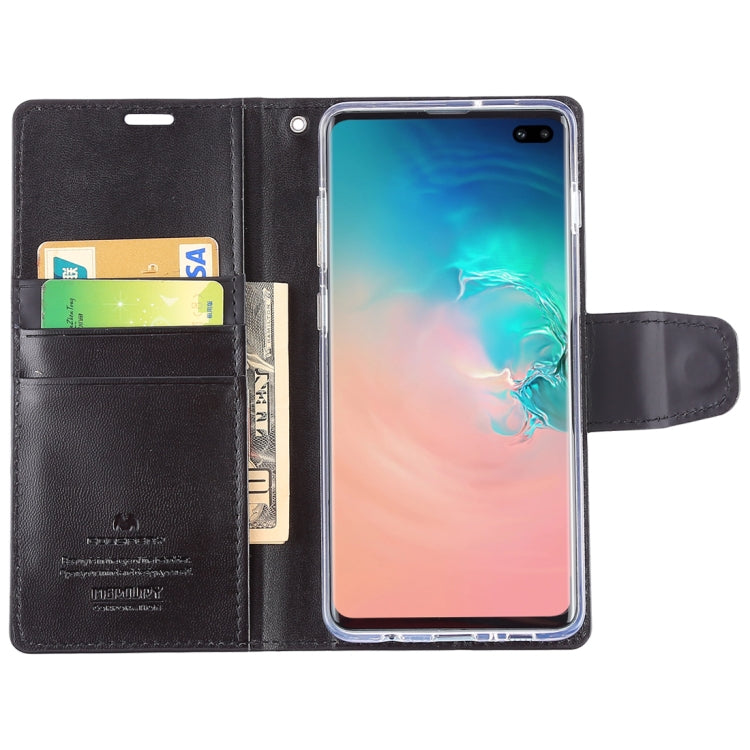 GOOSPERY SONATA DIARY Horizontal Flip Leather Case for Galaxy S10+, with Holder & Card Slots & Wallet