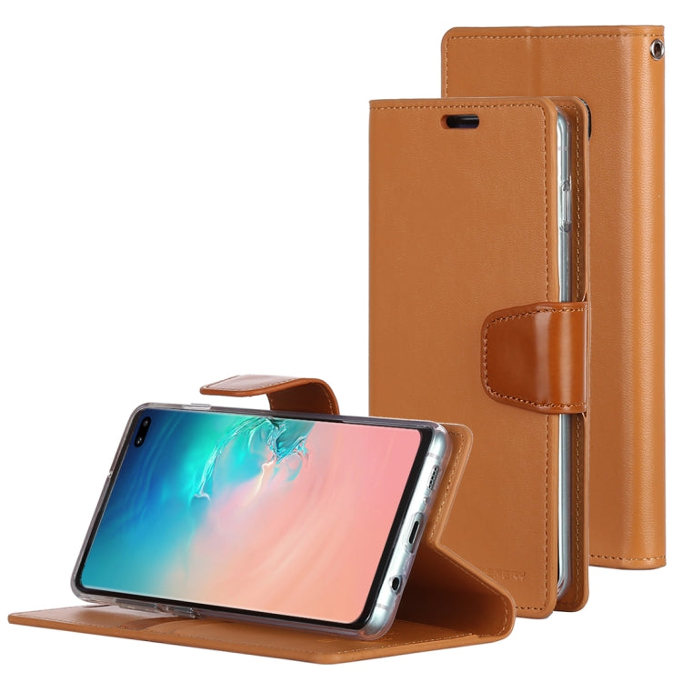 GOOSPERY SONATA DIARY Horizontal Flip Leather Case for Galaxy S10+, with Holder & Card Slots & Wallet