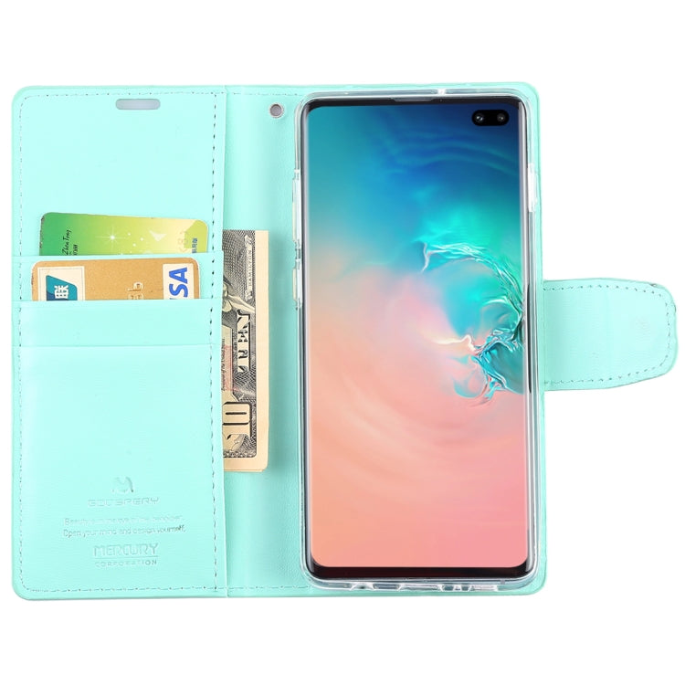 GOOSPERY SONATA DIARY Horizontal Flip Leather Case for Galaxy S10+, with Holder & Card Slots & Wallet
