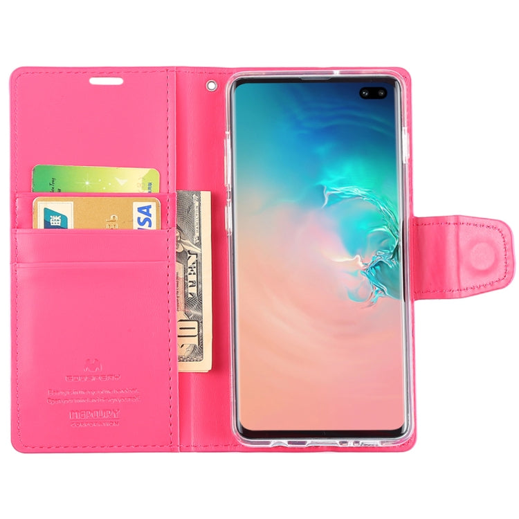 GOOSPERY SONATA DIARY Horizontal Flip Leather Case for Galaxy S10+, with Holder & Card Slots & Wallet