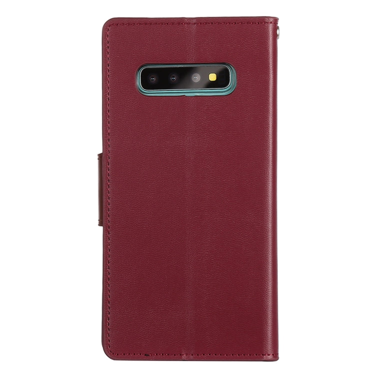 GOOSPERY SONATA DIARY Horizontal Flip Leather Case for Galaxy S10+, with Holder & Card Slots & Wallet