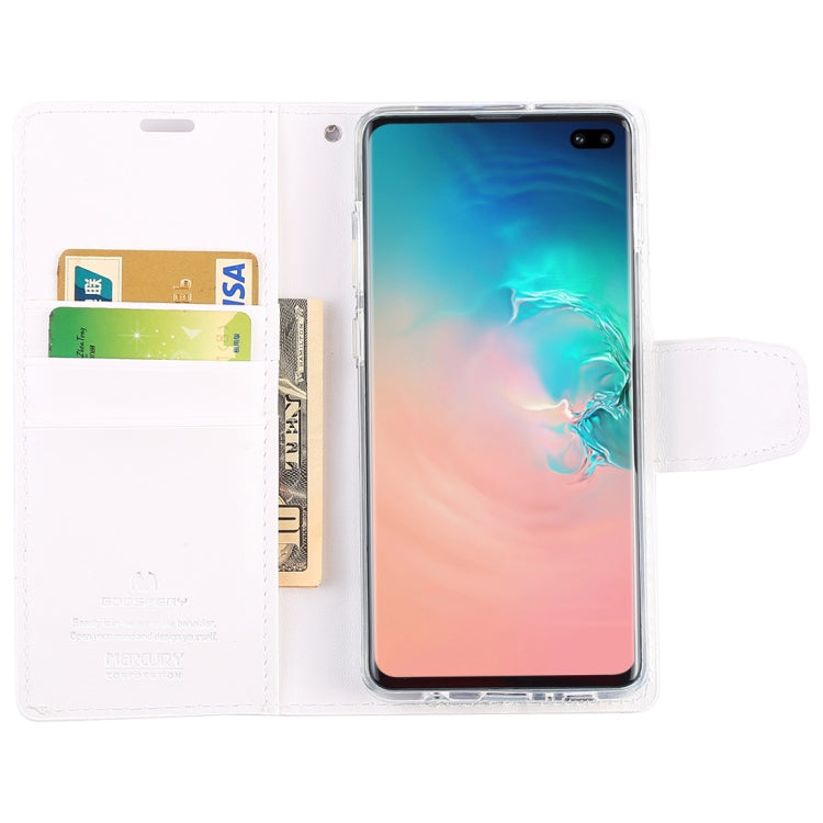 GOOSPERY SONATA DIARY Horizontal Flip Leather Case for Galaxy S10+, with Holder & Card Slots & Wallet